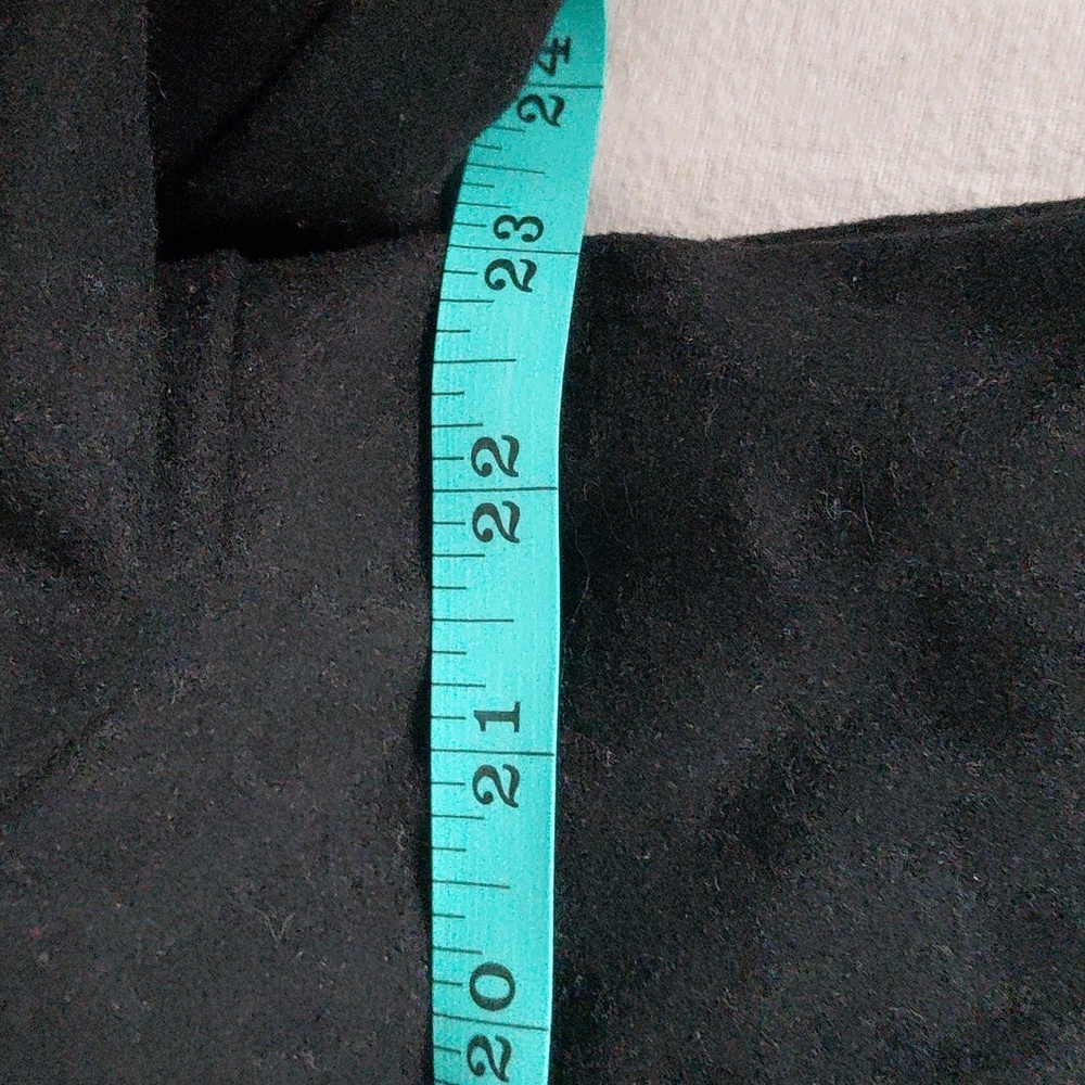 Rare Basquiat Black Wool Mid Coat With Signature And Artwork 23" Pit To Pit - Picture 14 of 16